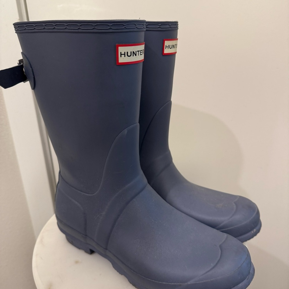 Hunter Women’s Original Short Rain Boots- Blue- Size US 9